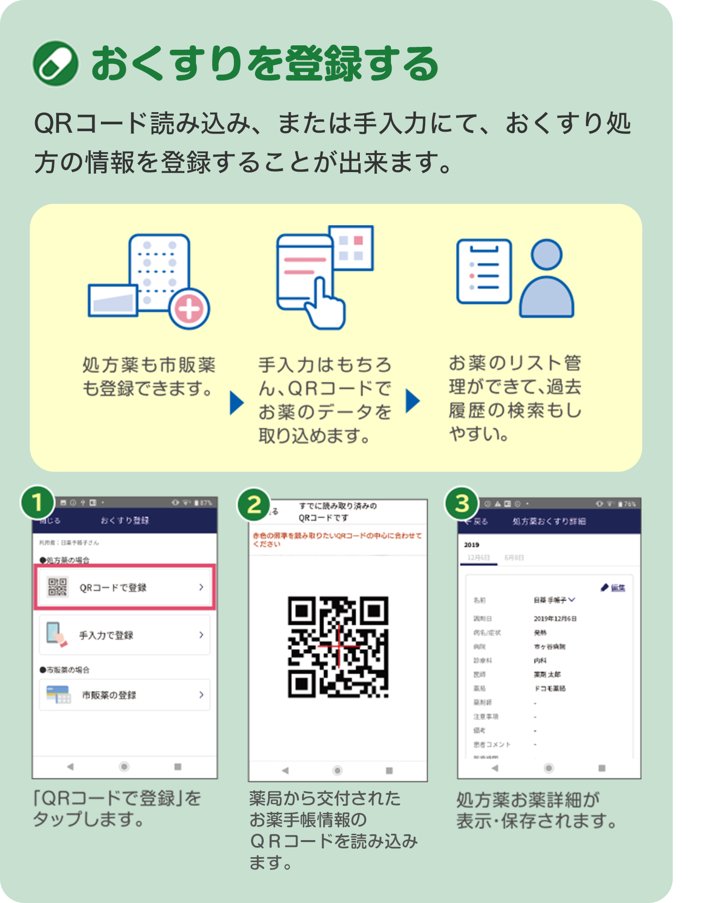 ｅお薬手帳 ご利用方法